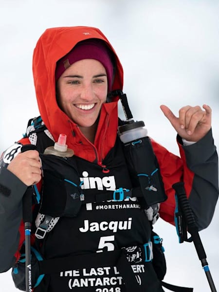 Jacqui Bell in Antarctica.