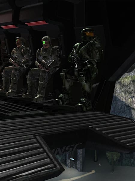 A screenshot from SPV3, a Halo: Combat Evolved mod.