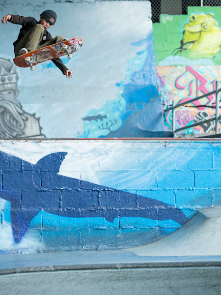 CJ Collins at Burnside Skatepark in Portland, Oregon