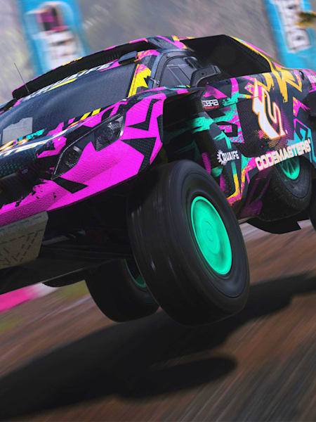 Screenshot of a vehicle racing in DIRT 5