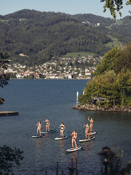 Stnd Up Paddling beim red Bull Girls Camp 2018 in Bern