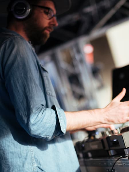 DJ performs during Red Bull Gaming Ground at Gamescom in Cologne, Germany on August 21, 2019.