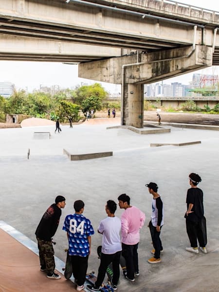 新竹市左岸滑板公園