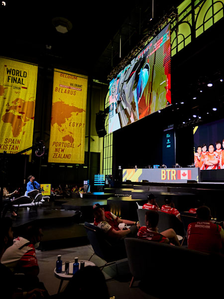 An image of the Red Bull Campus Clutch World Final in Madrid, Spain.