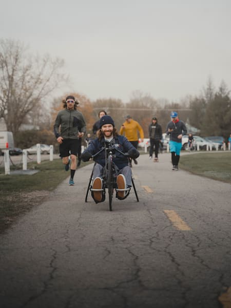 Ben Leclair participe à la course mondiale Wings for Life en 2021