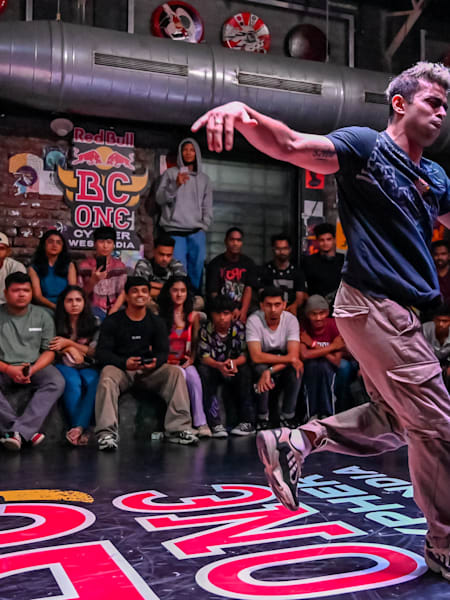 B-Boy Flying Machine during the Red Bull BC One Cypher India 2022 West Zone Cypher 