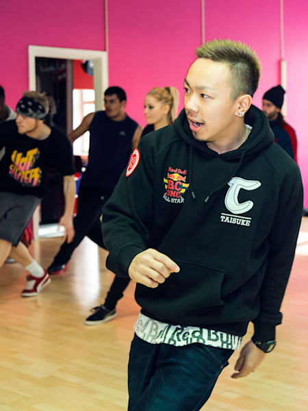 Red Bull BC One All Star Taisuke gives a workshop before the Red Bull BC One Cypher in Copenhagen, Denmark on April 4th, 2014