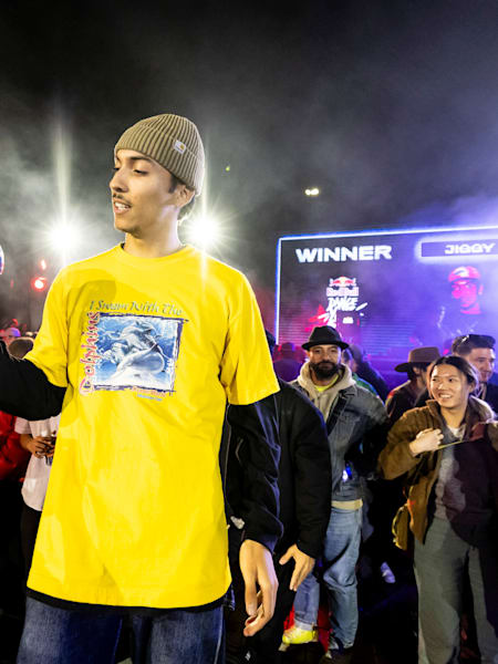Popping dancer Jiggy Jaya the Australian winner of Red Bull Dance Your Style 2023 battle competition, which was held in Sydney.