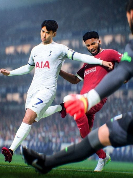 Son Heung-min lába lövésre lendül az EA Sports FC 24-ben
