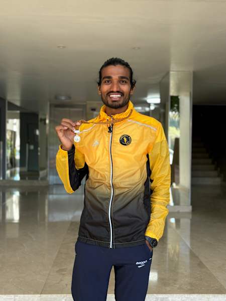 Dev Chaudhari, the fastest Indian at Comrades Marathon 2024
