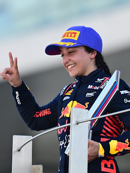 Hamda signs off with a double podium on home soil