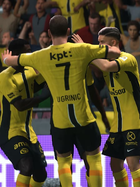 Spieler der Young Boys Bern jubeln in FC 25