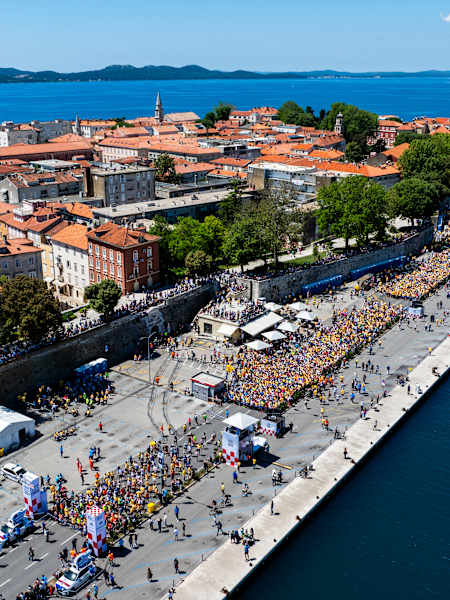 Sudionici nastupaju tijekom glavne utrke Wings for Life World Run 2024. u Zadru, Hrvatska, 5. svibnja 2024. 