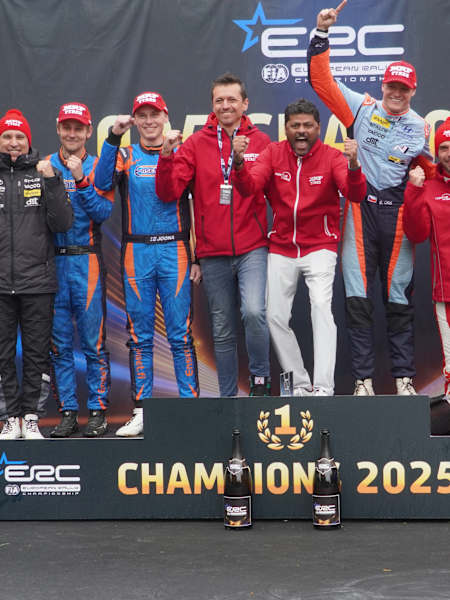 Team MRF Tyres celebrated its third ERC title triumph in Croatia