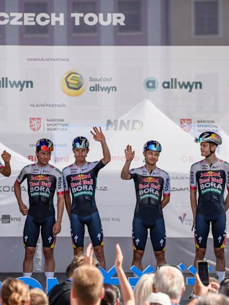 The Red Bull - BORA - hansgrohe rookies at the Czech Tour.