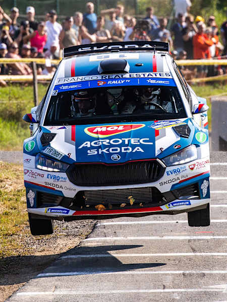 Jan KopeckC= takes flight on his way to Zlin win