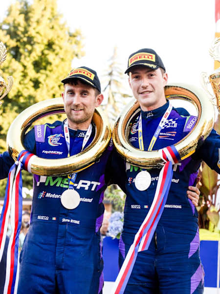 Armstrong (right) and Byrne are victory contenders in the ERC