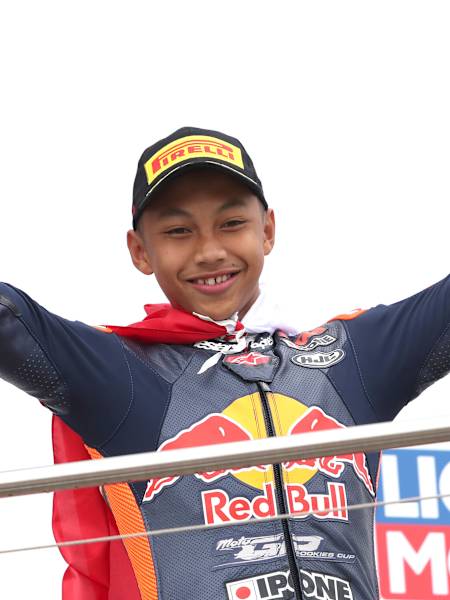 Kiandra Ramadhipa, rider Indonesia di Red Bull Rookies Cup 