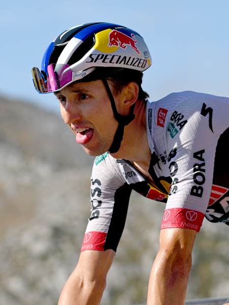 Jai Hindley auf dem Alto de L'Angliru