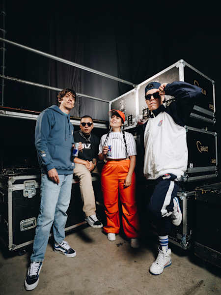 DJ Atenea, DJ Sonicko, DJ Stuart y DJ Zone en Nueva Historia