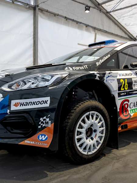 This is the Ford Fiesta Rally2 Johansson will drive in WRC2