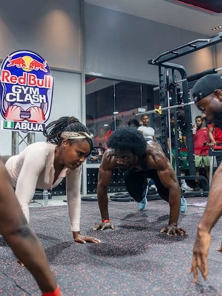 Fitness competitors showcase grit and power at the Red Bull Gym Clash Abuja Qualifiers 2026, held at iFitness Guzape, Abuja, Nigeria, as they battle for glory in an electrifying contest
