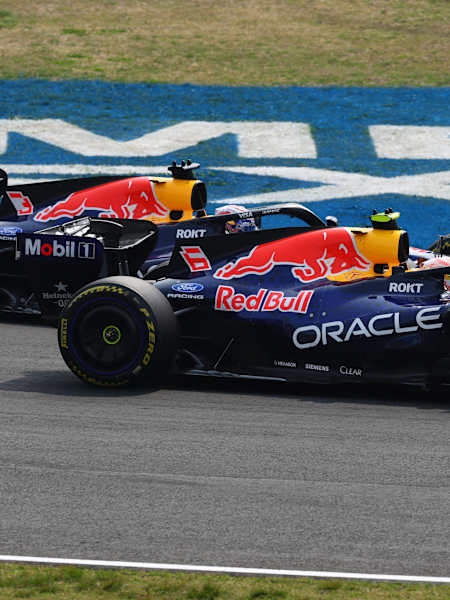 Max Verstappen i Isack Hadjar na utrci u Japanu