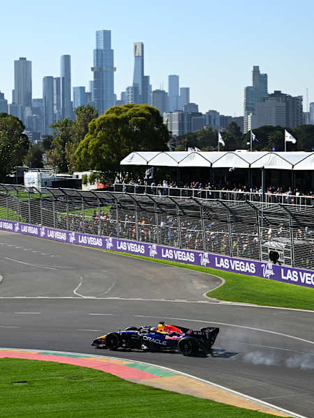 Vanuit Albert Park heb je mooi zicht op het centrum van Melbourne