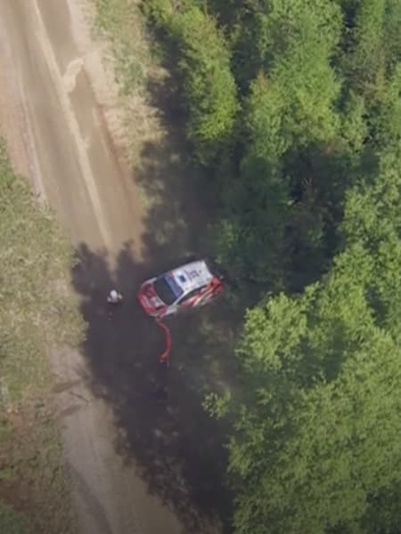 Vaher has crashed out of BAUHAUS Royal Rally of Scandinavia
