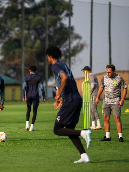 Mamelodi Sundowns in training 