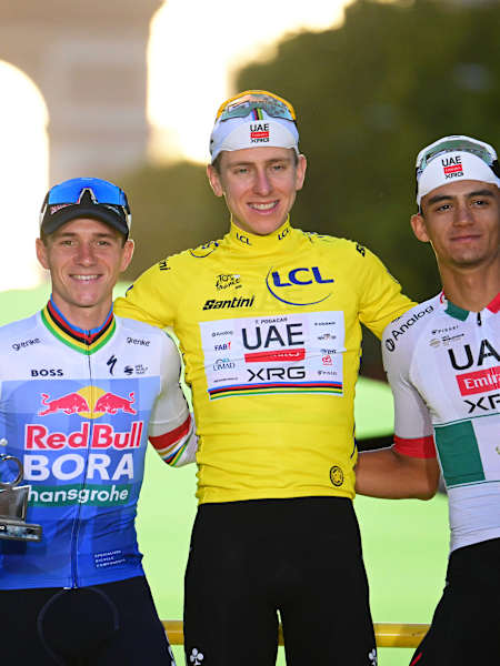 Remco Evenepoel uz Tadeja Pogačara i Isaaca Del Tora