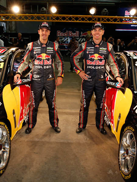 Red Bull AMPOL Racing launch with Jamie Whincup and Craig Lowndes in 2013