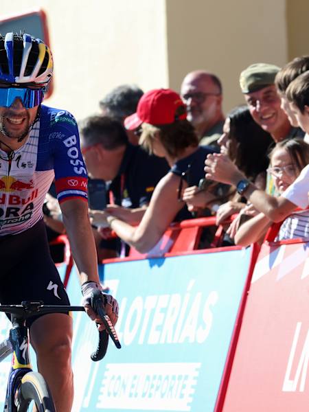 Primož Roglič on Stage 9 of La Vuelta
