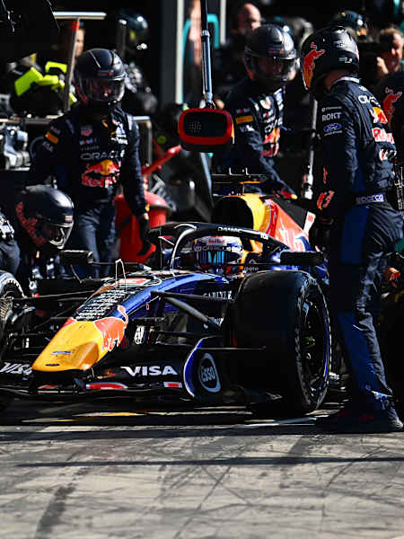 Verstappen in de pits