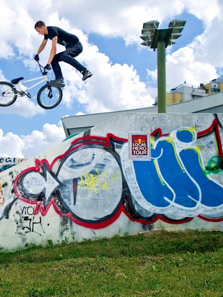 BMX Rider Flies High at Local Hero, Moscow