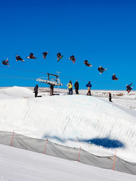 Mark McMorris performs at the Red Bull Snow Performance Camp in Wanaka, New Zealand on August 22nd, 2012 