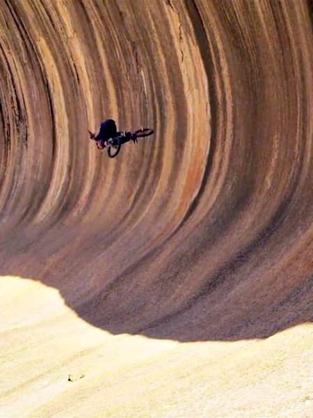 Danny Campbell rides Wave Rock