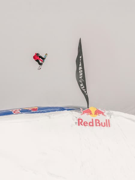 Gabe Ferguson performs at the Red Bull Snow-Sports Performance Camp in Aspen, CO, USA on April 14th, 2013.