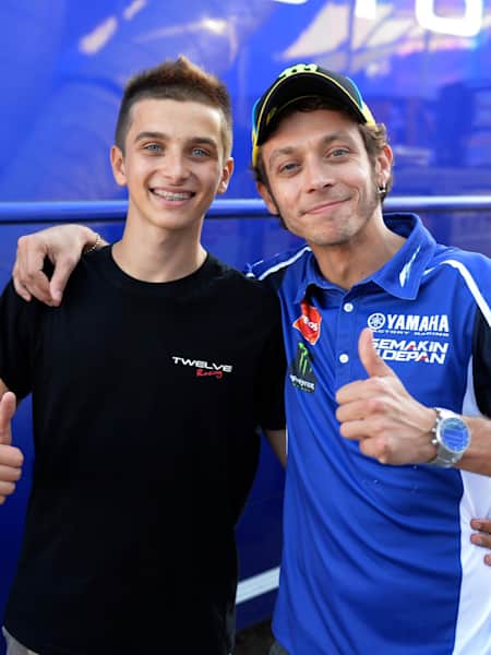 Luca Marini and Valentino Rossi