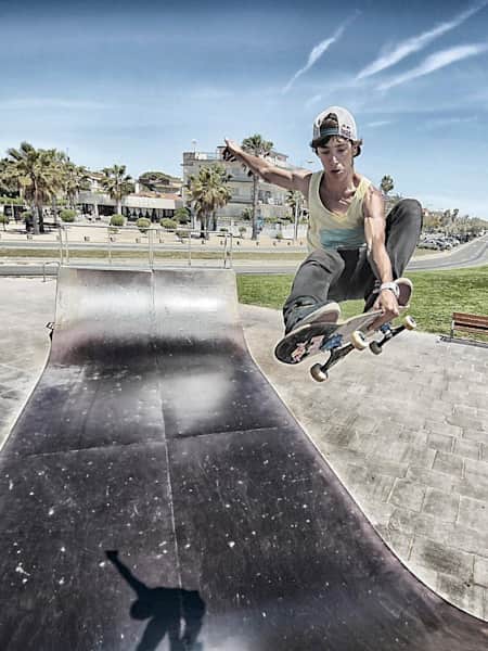 Danny León en acción