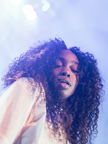 SZA, the rising singer, performs a concert at Red Bull Studios in Los Angeles.