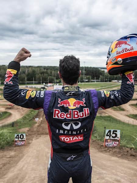Daniel Ricciardo sul tracciato dell'Epic Rise