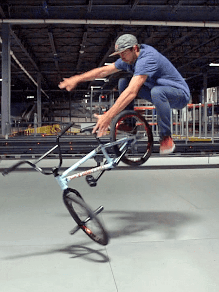 Warehouse Session With BMX Flatland Rider