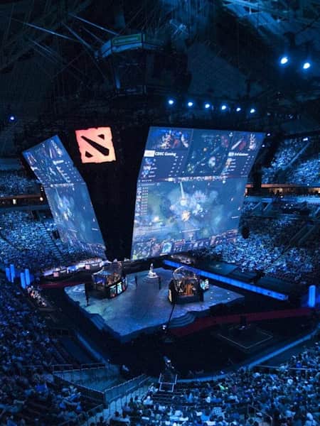 The main stage at TI5