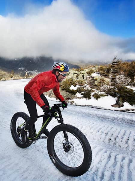 First Ascent of Mount Washington by Bike in Winter by Tim Johnson