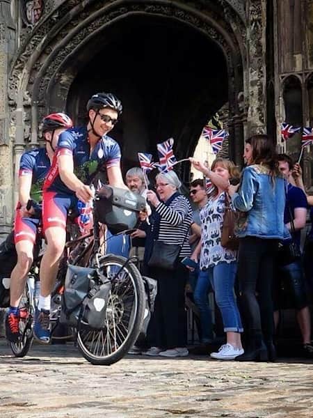 The Tandem Men begin their journey in Canterbury