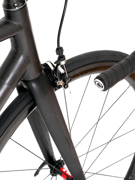 A close-up of the detail on the Parlee Z Zero bike frame