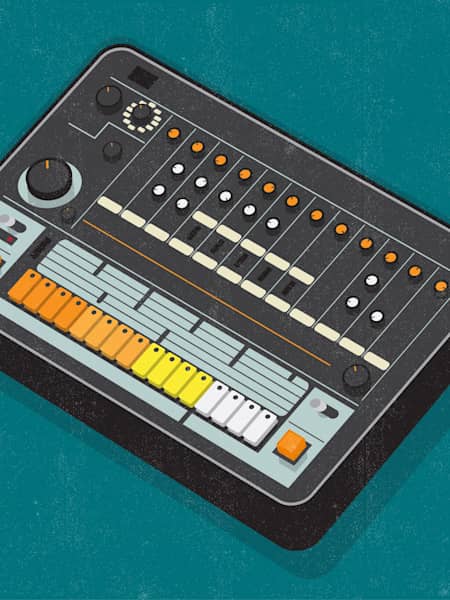 The Roland TR-808 Rhythm Composer is a drum machine central to the cloud rap sound.