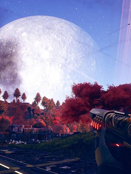 Screenshot of a planet in The Outer Worlds