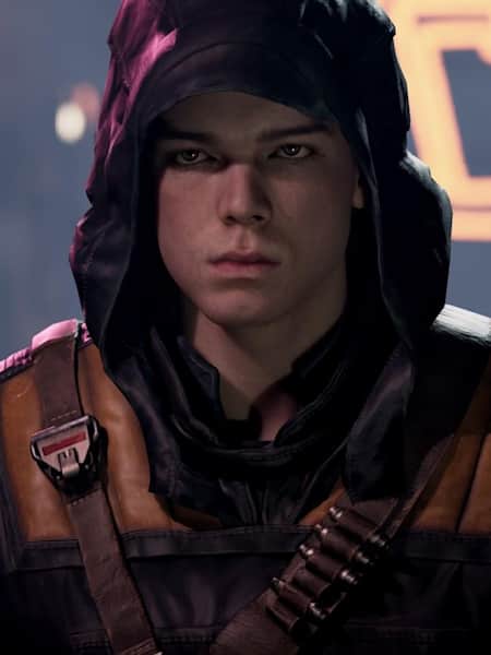 Cameron Monaghan in Star Wars Jedi: Fallen Order. Im neuen Action-Rollenspiel von Electronic Arts mimt der Akteur den Jedi Cal Kestis